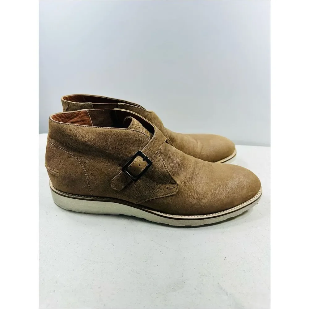 Hugo Boss Men’s Brown Leather “Olden” Boots US11